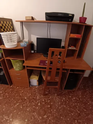 Escritorio juvenil madera y metal