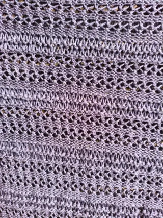 Jersey punto azul oscuro calado