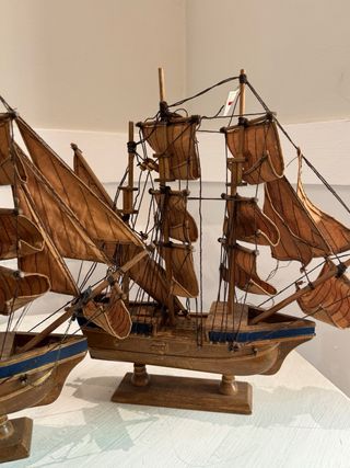 2 Barcos de Decoración Antiguos