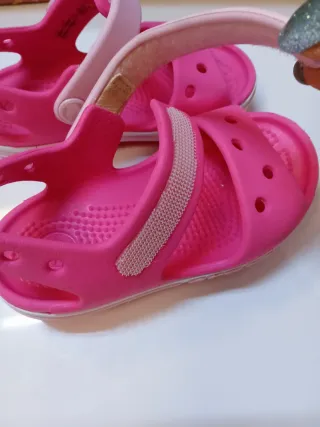 Sandali Crocs C6 rosa bambina