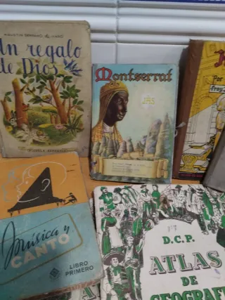 Lote di Libri di Testo Antichi Anni '50