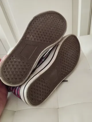 Botines Converse a cuadros Talla 37