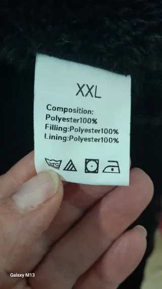 Chaquetón cálido negro