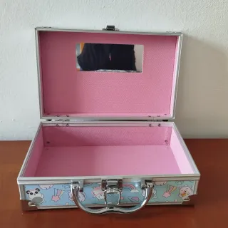 Maletín infantil Martinelia rosa y plata