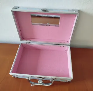 Maletín infantil Martinelia rosa y plata