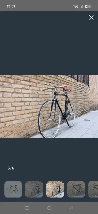 Bicicleta BH antigua restaurada al detalle.