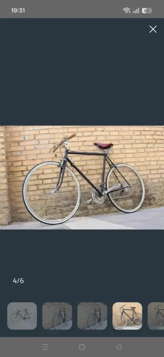 Bicicleta BH antigua restaurada al detalle.