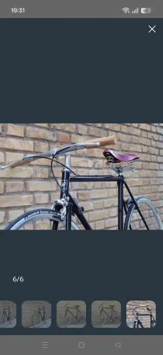 Bicicleta BH antigua restaurada al detalle.