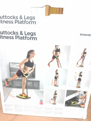 Plataforma Fitness con Mango y Bandas Elásticas