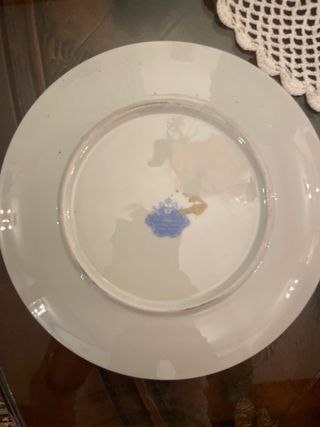 Plato y bajoplato decorativo barco