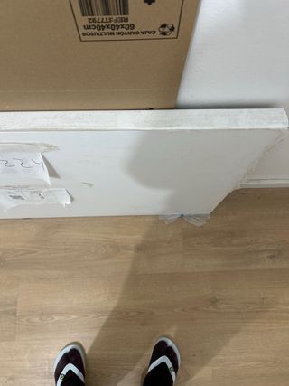 Tablón aglomerado blanco