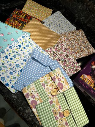 Funda libro/e-reader hecha a mano