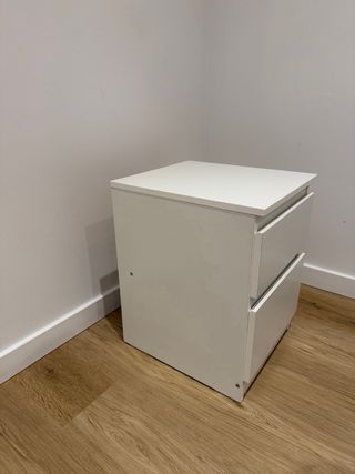 Mesitas de noche blancas (2 unidades)