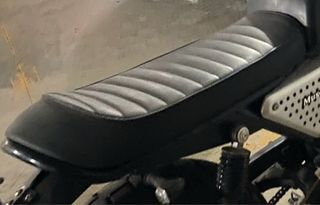 Asiento Moto Cafe Racer Negro