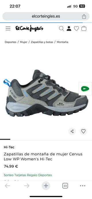 Zapatillas montaña mujer Hi-Tec Talla 38