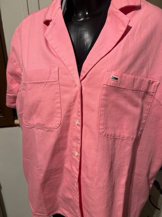 Camisa Tommy Hilfiger Rosa  pone M peto da mas