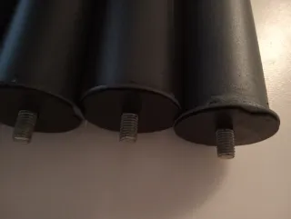 7 Patas Base Tapizada Gris