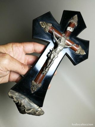 Benditera Siglo XIX Madera Ebonizada Isabelina