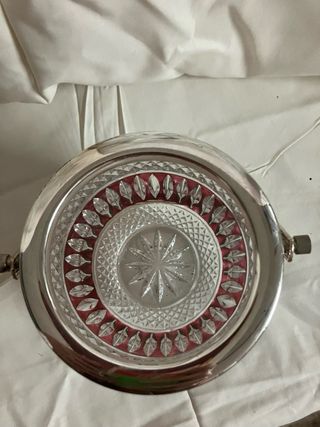 Cubiteras vintage cristal y metal