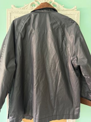 Parka Zara encerada estilo Barbour