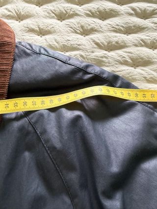 Parka Zara encerada estilo Barbour