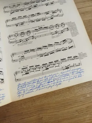 Antigua partitura Clave bien temperado J.S. Bach