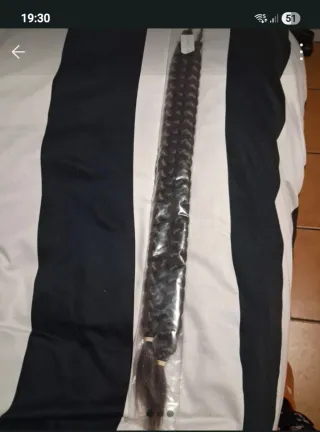 2 Trenzas Castaño Claro 55cm