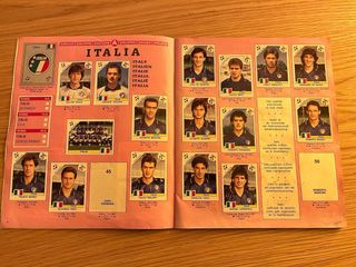 Album Panini Italia 90 - 294 figurine. Maradona, Baggio