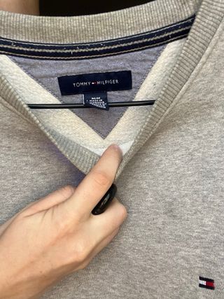 Sudadera Gris Tommy Hilfiger