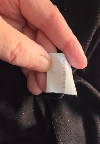 Vestido largo fiesta negro brillante vintage