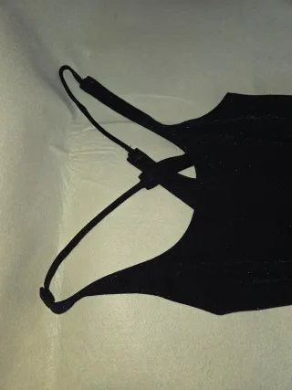 Vestido largo fiesta negro brillante vintage