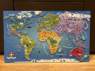 Mapa Mundi Magnético Educativo
