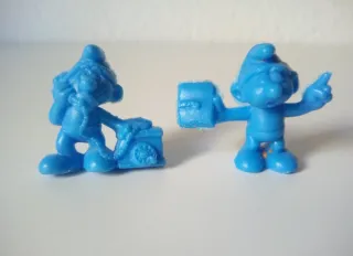 Figure in PVC I Puffi Dunkin Phoskitos Anni '90