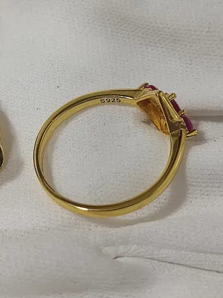 Anillos plata ,baño oro 10€ Unidad