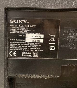 Televisor Sony Bravia KDL-46EX402