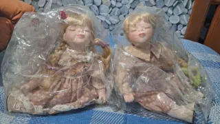 Coppia bambole porcellana cathay collection