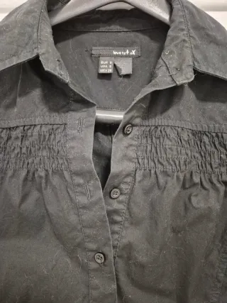 Camisa Zara Traf Negra Mujer