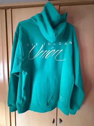 Sudadera Jordan Union Verde. Muy grande para mi.