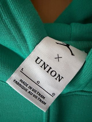Sudadera Jordan Union Verde. Muy grande para mi.
