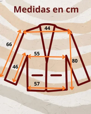 Chaqueta larga cuero señora beige