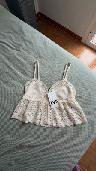 Top Zara Crochet
