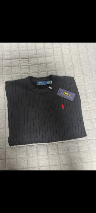 Suéter Polo Ralph Lauren Negro Cable Knit
