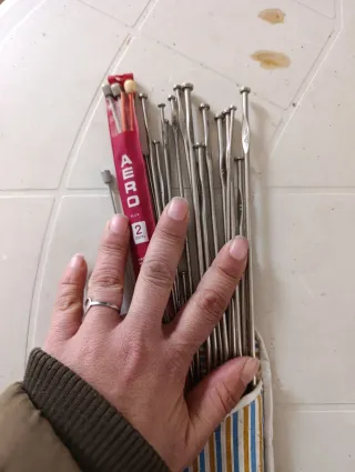 Pack agujas tejido con funda