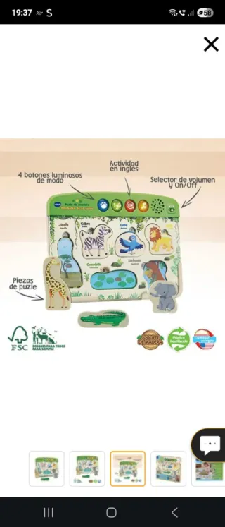 Puzzle Vtech Animales de la Selva