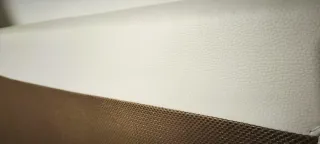 Somier 150x200 Polipiel blanco Lamas Madera Relax,