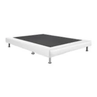 Somier 150x200 Polipiel blanco Lamas Madera Relax,