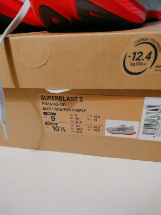 Zapatillas Asics Superblast 2 Talla 42.5 nuevas