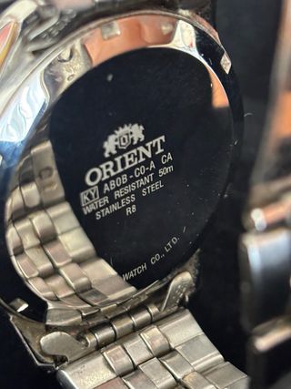 Reloj Orient Automático Plata y Blanco Three Star