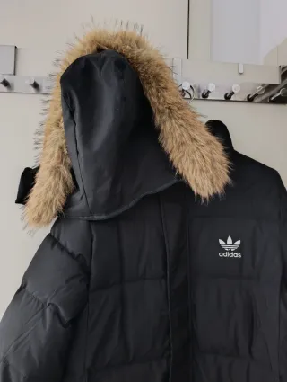 Plumífero largo Adidas Originals T.50 Color Negro