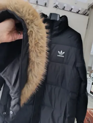 Plumífero largo Adidas Originals T.50 Color Negro